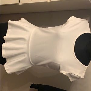 3 for $30✨ Classy white peplum top